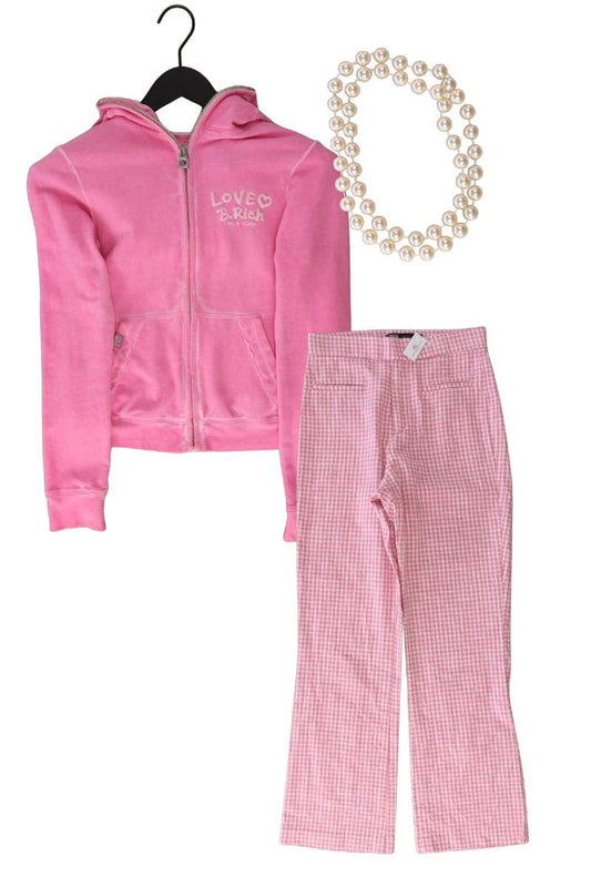 Second Hand Outfit Größe XS mit BETTER RICH Sweatjacke in Gr. XS und Halskette