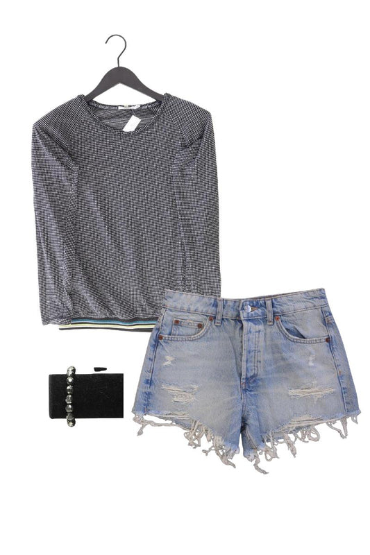 Second Hand Outfit Größe XS mit Cecil Longsleeve-Shirt in Gr. XS und Armband