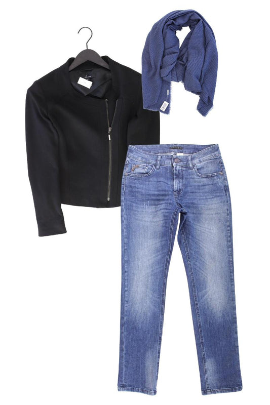 Second Hand Outfit Größe XS mit comma, Regular Cardigan in Gr. 34 und Schal