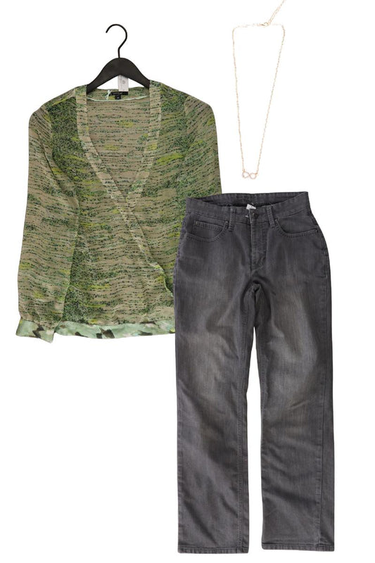 Second Hand Outfit Größe S mit comma, Langarmbluse in Gr. 36 und Halskette