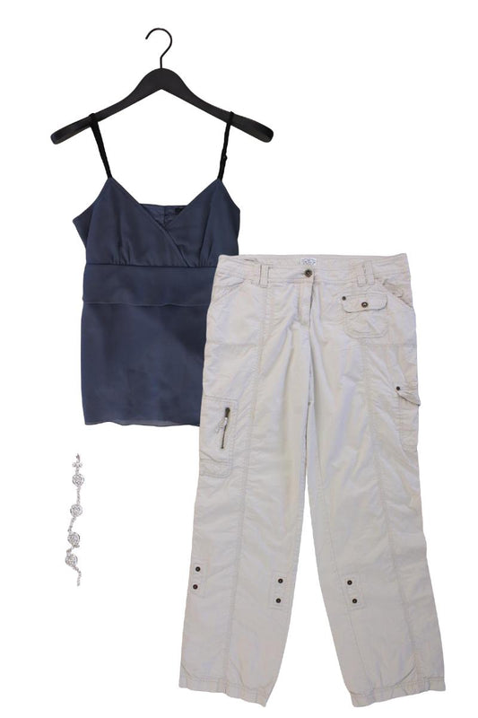 Second Hand Outfit Größe L mit Slim Top in Gr. L und Armband
