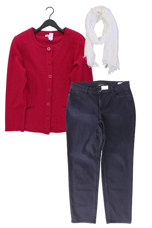 Second Hand Outfit Größe XL mit Gina Laura Strickjacke in Gr. XL und Tuch