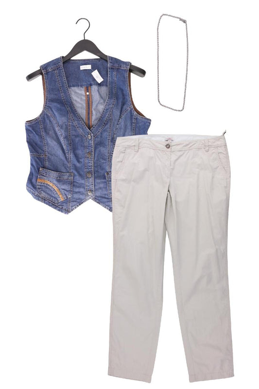 Second Hand Outfit Größe XL mit Bonita Regular Weste in Gr. 44 und Halskette