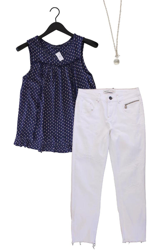 Second Hand Outfit Größe S mit edc by Esprit Trägertop in Gr. S und Halskette