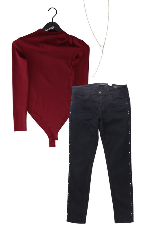 Second Hand Outfit Größe S mit Zara Shirtbody in Gr. S und Halskette
