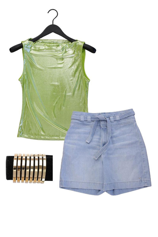 Second Hand Outfit Größe S mit Monki Trägertop in Gr. S und Armband