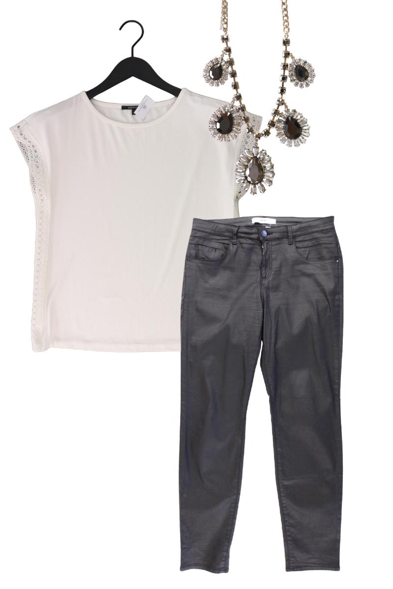 Second Hand Outfit Größe M mit comma, T-Shirt in Gr. 38 und Halskette