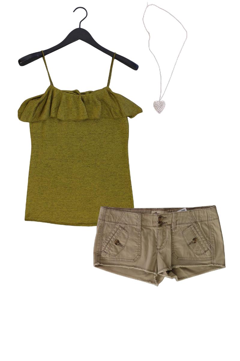 Second Hand Outfit Größe M mit Pieces Spaghetti-Top in Gr. M und Halskette