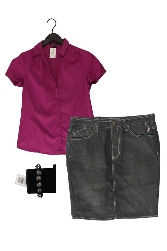 Second Hand Outfit Größe S mit Esprit Kurzarmbluse in Gr. 36 und Armband