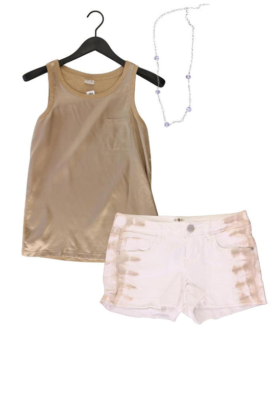 Second Hand Outfit Größe XS mit Esprit Trägertop in Gr. XS und Halskette