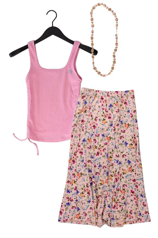 Second Hand Outfit Größe XS mit oceans apart Sporttop in Gr. XS und Halskette