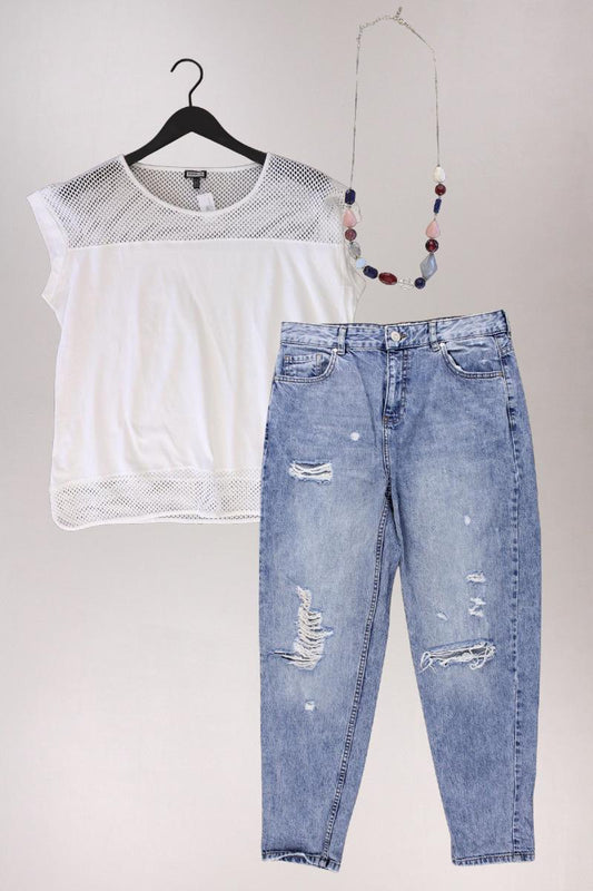 Second Hand Outfit Größe L mit Kenny S. T-Shirt in Gr. 42 und Halskette