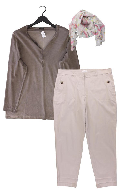 Second Hand Outfit Größe XL mit Gerry Weber Shirt mit V-Ausschnitt in Gr. 46