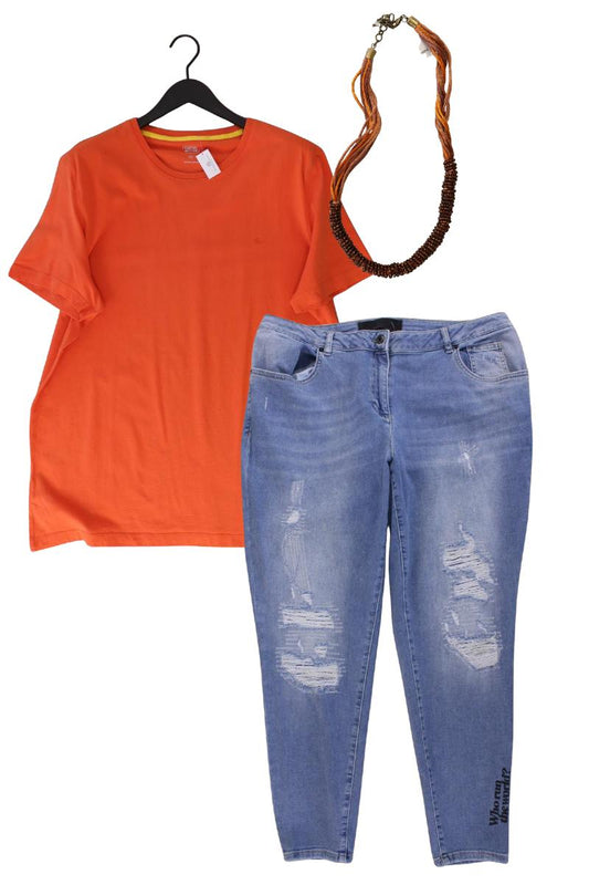 Second Hand Outfit Größe XXL mit camel active T-Shirt in Gr. XXL und Schmuck