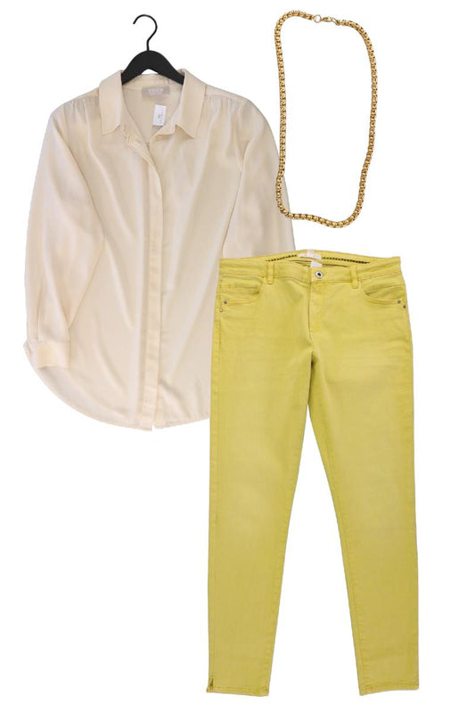 Second Hand Outfit Größe L mit Thom by Thomas Rath Langarmbluse in Gr. 42