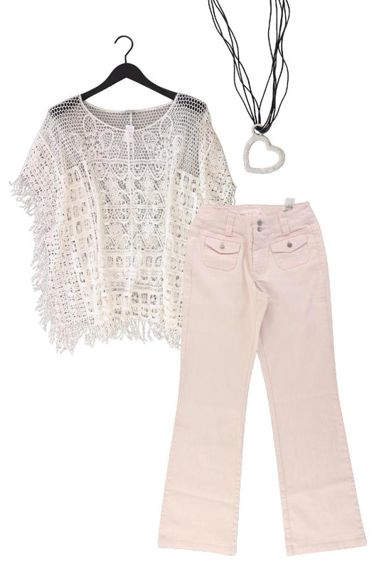 Second Hand Outfit Größe S mit Malvin Regular Tunika in Gr. S und Halskette