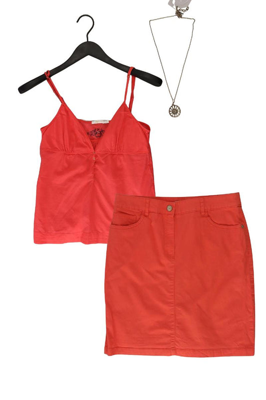 Second Hand Outfit Größe S mit GAS Spaghetti-Top in Gr. S und Halskette