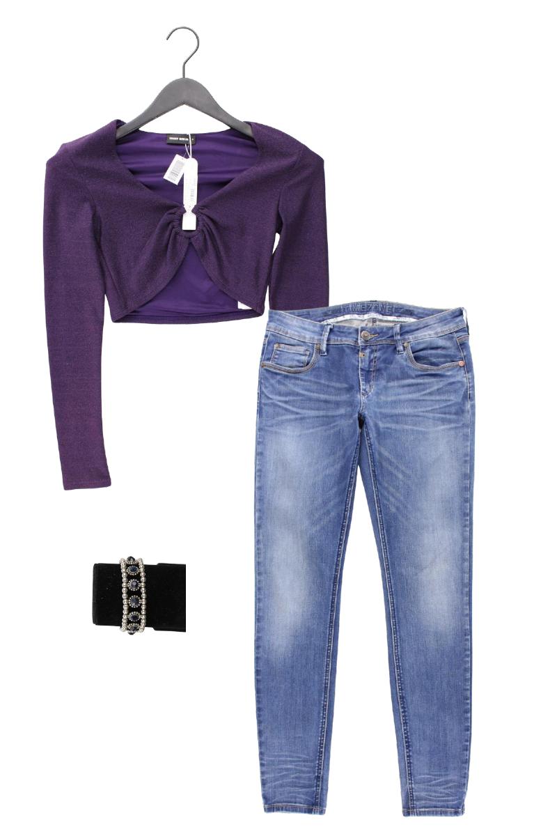 Second Hand Outfit Größe S mit Cropped Shirt in Gr. S und Armband