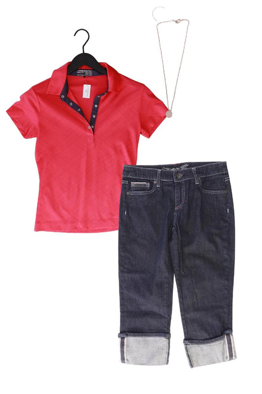 Second Hand Outfit Größe XS mit Nike Poloshirt in Gr. 32/34 und Halskette