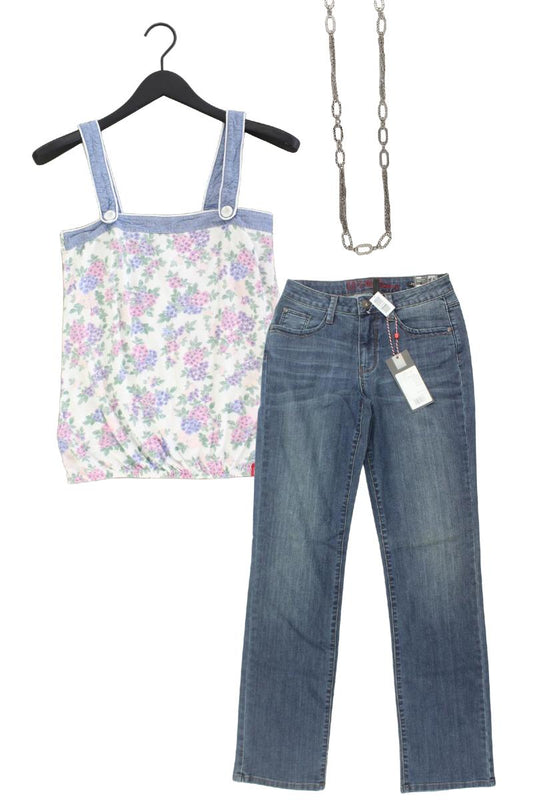 Second Hand Outfit Größe XS mit edc by Esprit Trägertop in Gr. XS und Halskette