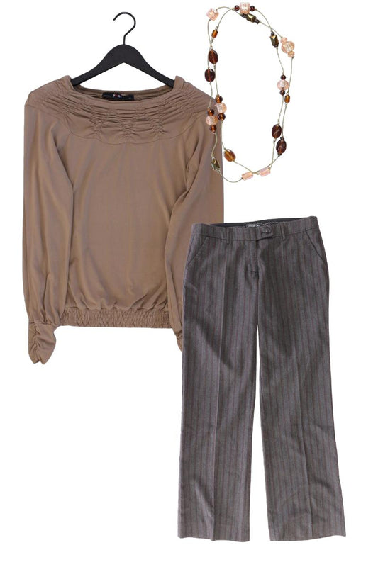 Second Hand Outfit Größe XS mit yest Longsleeve-Shirt in Gr. XS und Halskette