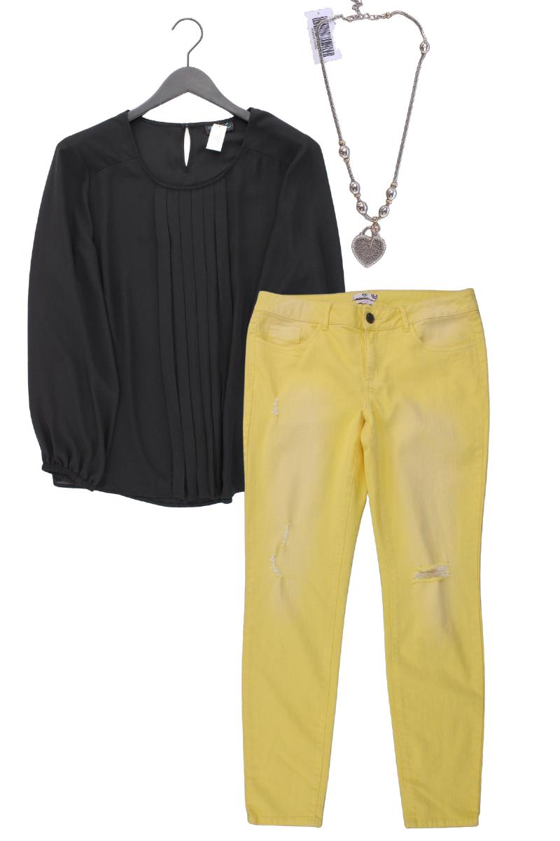 Second Hand Outfit Größe XL mit Langarmbluse in Gr. 44 und Halskette