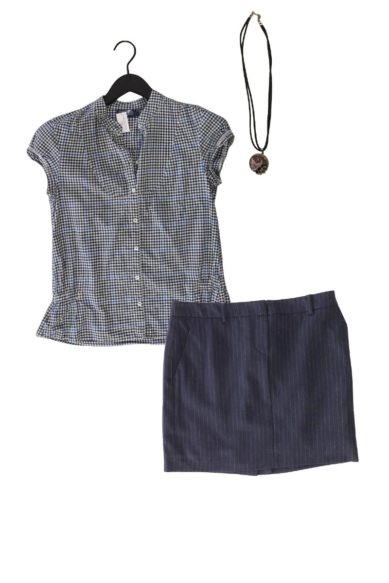 Second Hand Outfit Größe S mit Mexx Karobluse in Gr. 36 und Halskette