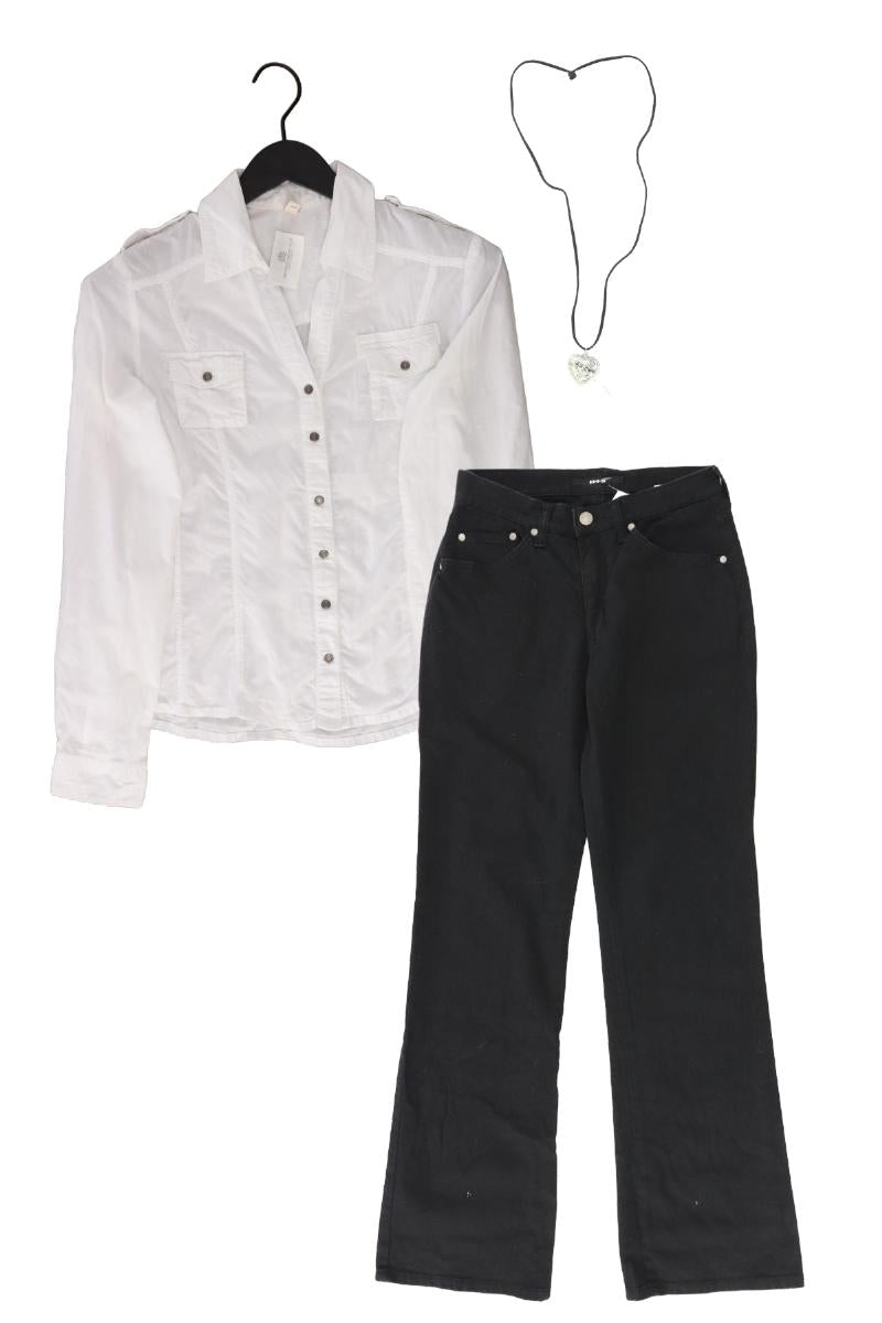 Second Hand Outfit Größe S mit QS by s.Oliver Langarmbluse in Gr. 36