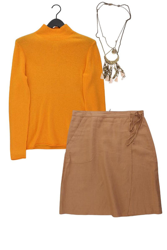 Second Hand Outfit Größe XL mit Esisto Cashmerepullover in Gr. XL und Halskette