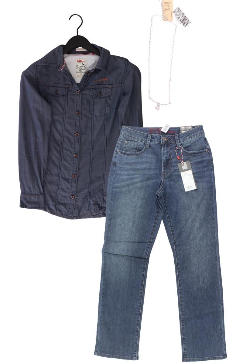 Second Hand Outfit Größe XS mit QS by s.Oliver Jeansbluse in Gr. 34