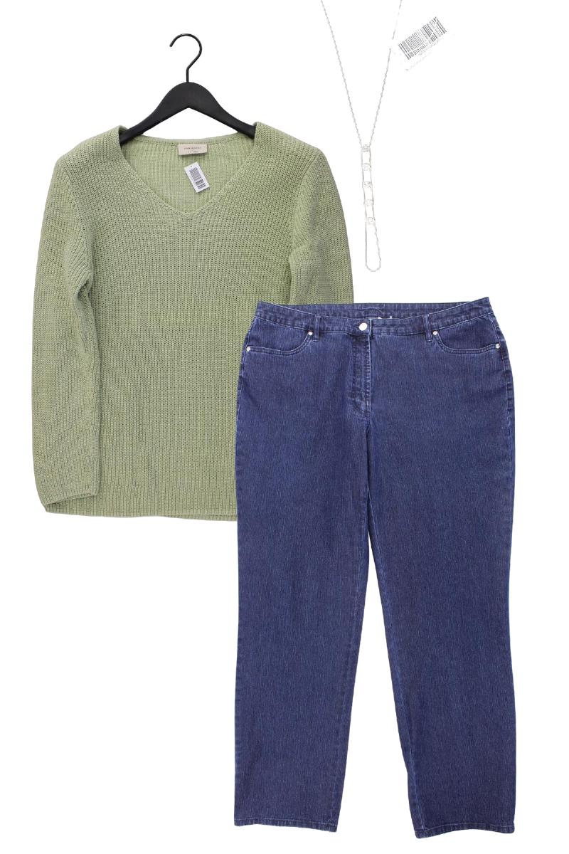 Second Hand Outfit Größe XXL mit Free/Quent Grobstrickpullover in Gr. XXL