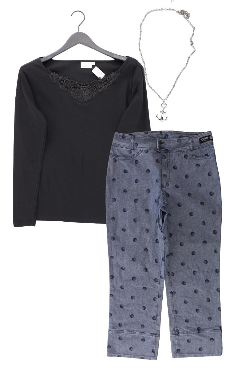 Second Hand Outfit Größe L mit Only Carmakoma Longsleeve-Shirt in Gr. 42/44