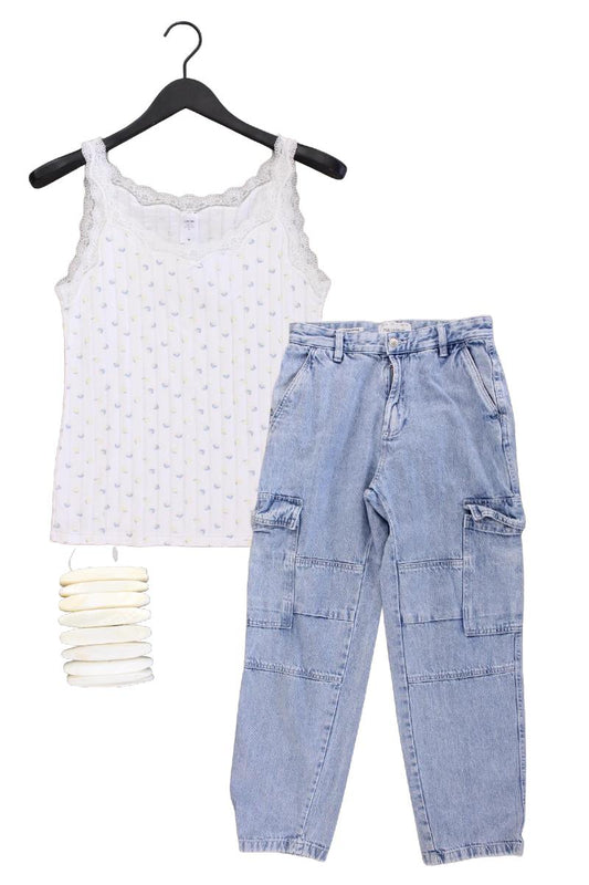 Second Hand Outfit Größe M mit Calida Trägertop in Gr. M und Armband