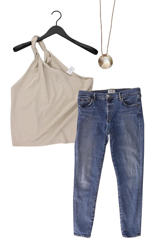 Second Hand Outfit Größe M mit Classic Top in Gr. M und Halskette