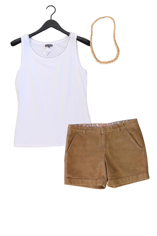 Second Hand Outfit Größe M mit Street One Trägertop in Gr. 40 und Halskette