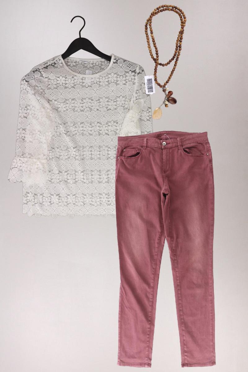 Second Hand Outfit Größe M mit Jacqueline de Yong Shirt mit Spitze in Gr. M