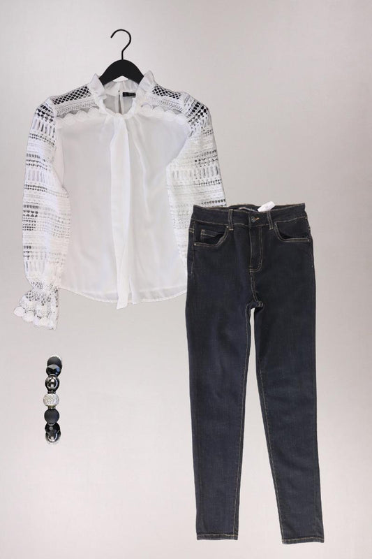 Second Hand Outfit Größe S mit Schluppenbluse in Gr. S und Armband