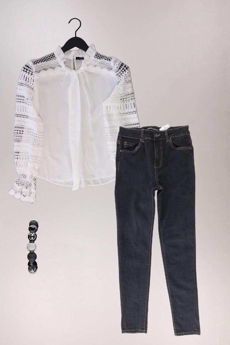 Second Hand Outfit Größe S mit Schluppenbluse in Gr. S und Armband
