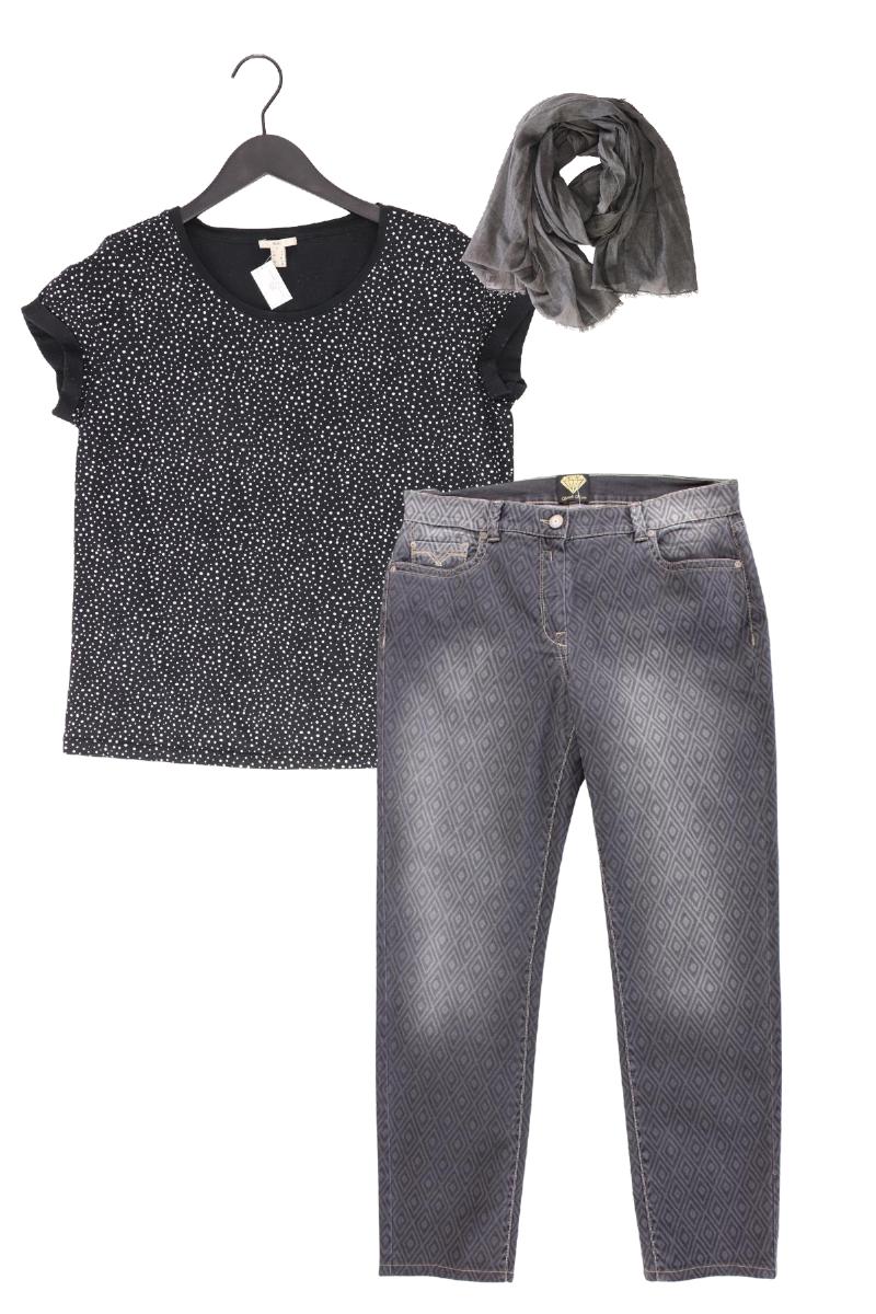 Second Hand Outfit Größe L mit edc by Esprit T-Shirt in Gr. L und Tuch