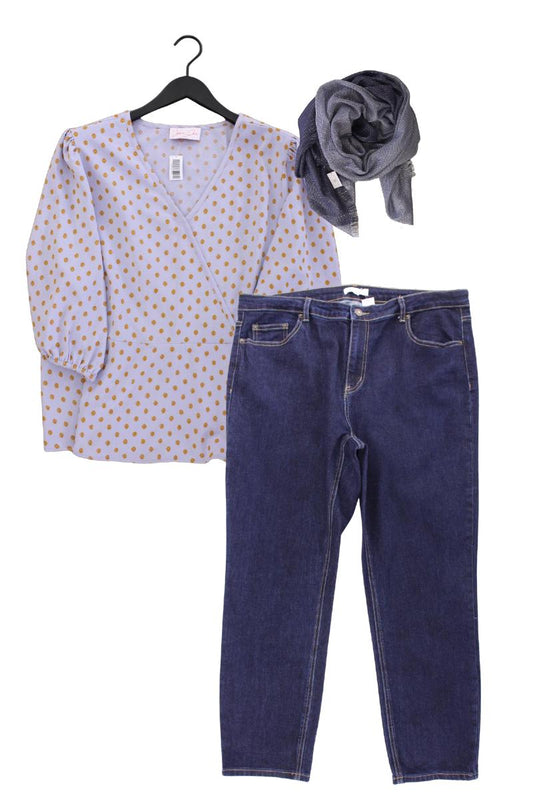 Second Hand Outfit Größe XXL mit Jana Ina Fashion Classic Bluse in Gr. 50