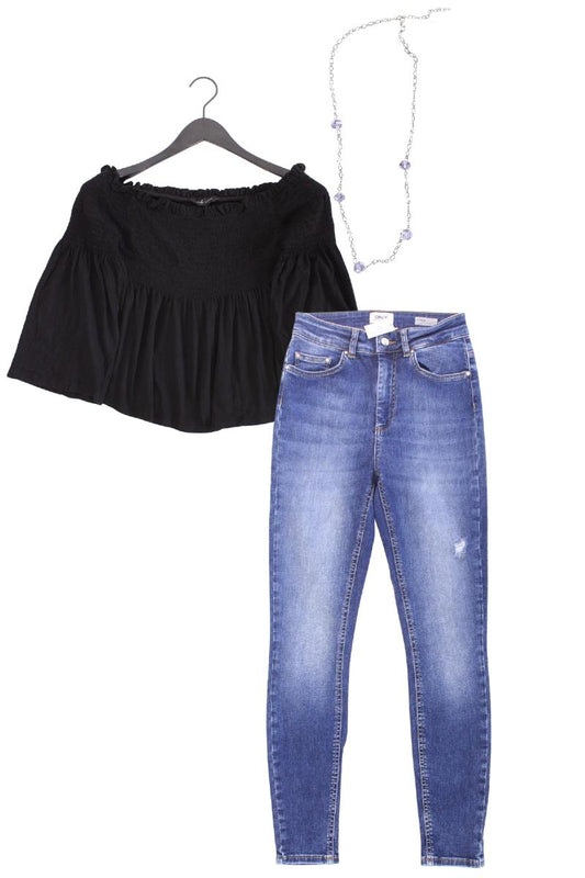 Second Hand Outfit Größe S mit New Look Regular Bluse in Gr. S und Halskette