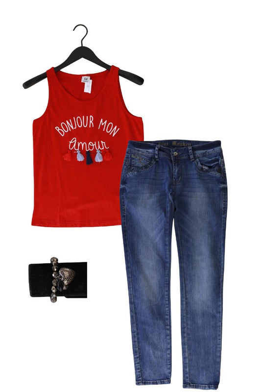Second Hand Outfit Größe M mit Trägertop in Gr. M und Armband