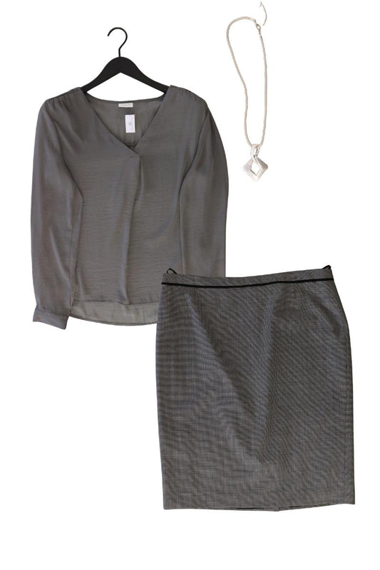 Second Hand Outfit Größe L mit Vila Langarmbluse in Gr. L und Halskette