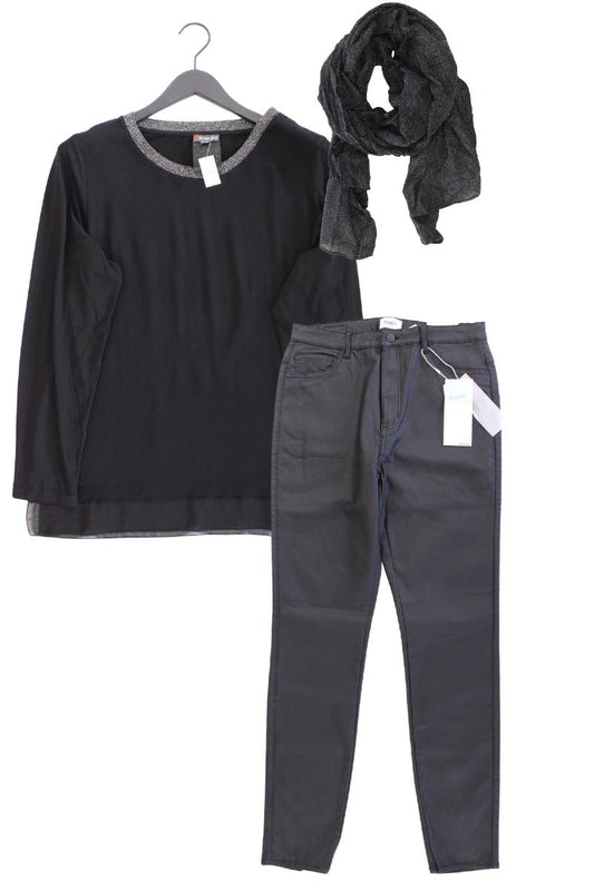 Second Hand Outfit Größe XL mit Street One Langarmbluse in Gr. 44 und Tuch