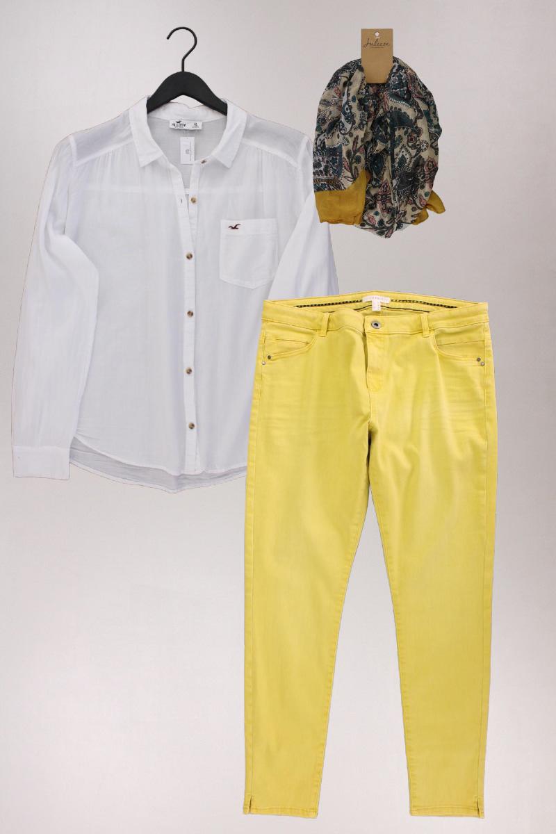 Second Hand Outfit Größe XL mit Hollister Langarmbluse in Gr. XL und Tuch