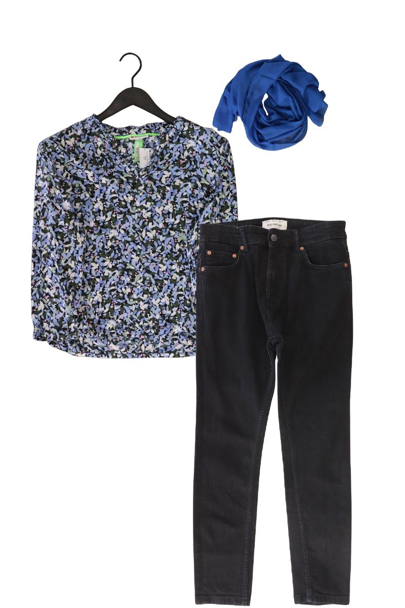 Second Hand Outfit Größe M mit Street One Langarmbluse in Gr. 38 und Tuch