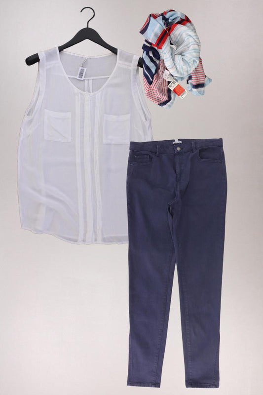 Second Hand Outfit Größe L mit soyaconcept Ärmellose Bluse in Gr. L und Tuch