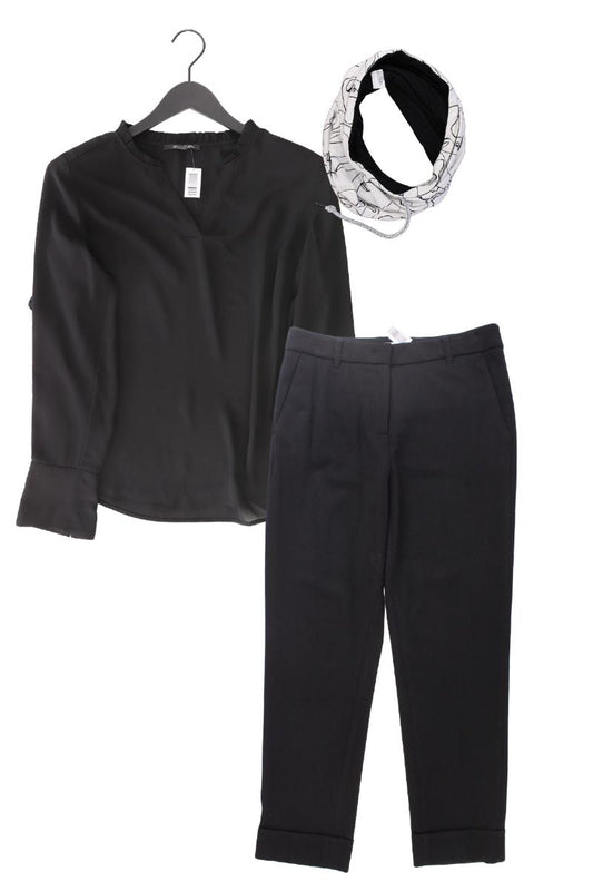 Second Hand Outfit Größe M mit comma, Langarmbluse in Gr. 40 und Schal