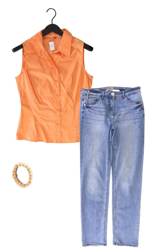 Second Hand Outfit Größe L mit Esprit Ärmellose Bluse in Gr. L und Armband