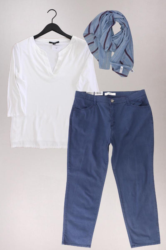 Second Hand Outfit Größe L mit comma, Classic Bluse in Gr. 42 und Tuch